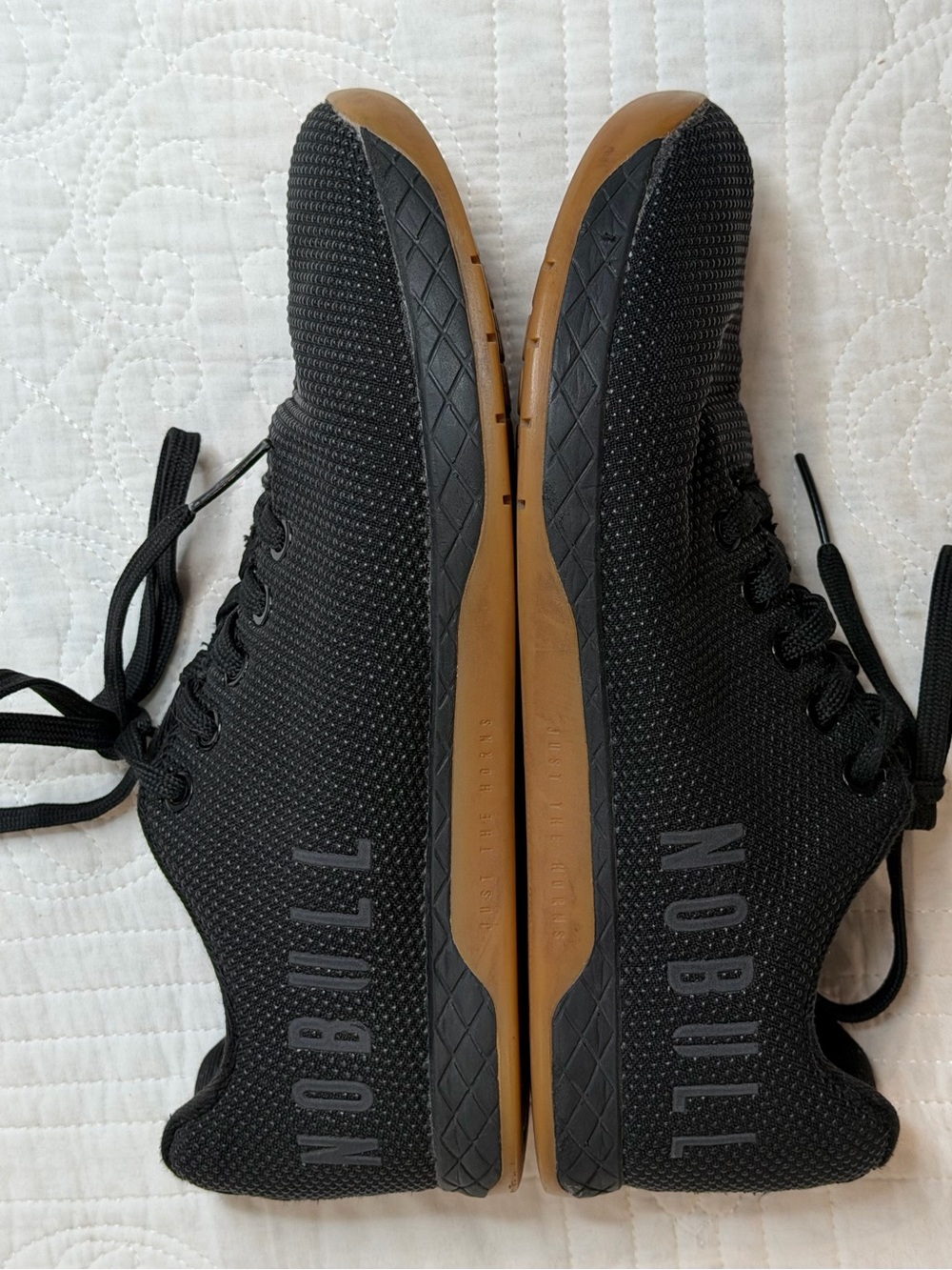 Nobull Trainers Shoes Black Gum Outwork Sneaker Lace up Super Mens 7 Women’s 8.5 - Picture 4 of 9
